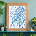 thumbnail image 5 of 1pc Jellyfish Stencil 29.7x21cm Jellyfish Drawing stencil Reusable Seashore Reef Fish Stencils Marine Life Stencil for Painting on Wood Paper Fabric Floor Wall, 5 of 7