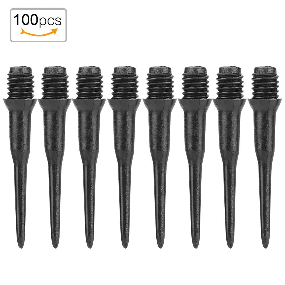 2DEF 100Pcs Durable Soft Plastic Tips Points Needle Replacement Dart Thread Part 