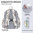 thumbnail image 5 of Dachshund Dog Boston Terrier Dog Backpack for School,Cute School Bag,Schoolbag with Adjustable Shoulder Straps & Padded Back,13.4"x11"x4.7", 5 of 6