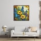 thumbnail image 3 of Bordado Algodón Punto Cruz Girasol Con Vitral 14CT 40x40cm, 3 of 9