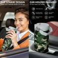 thumbnail image 3 of Camouflage 30oz Handheld Travel Tumbler with Handle – Double Wall Stainless Steel Insulated Cup, Flip Straw Lid, Leak-Proof & BPA-Free for Hot and Cold Drinks – Durable Coffee & Juice Mug White, 3 of 6