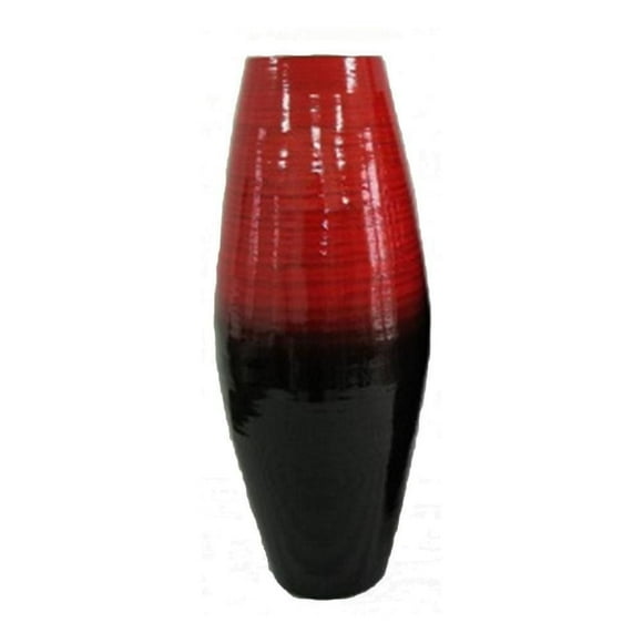 Lerman Decor spun bamboo vase, Bamboo vase