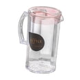 thumbnail image 2 of Tnarru Pichet d'Eau Réfrigérateur avec Poignée Cadeau Clair 2200ml Bouilloire Froide Polyvalente avec Couvercle Thé Glacé Bouilloire pour Boisson Thé Glacé Rose Rond, 2 of 8