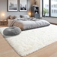 thumbnail image 4 of 8x10 Area Rugs for Living Room, Ultra Soft Fluffy Large Shaggy Rug Carpet for Bedroom, Non-Slip Fuzzy P Rugs for Nursery Boys Girls Kids Room Modern Indoor Home Dr, Cream White, 4 of 6