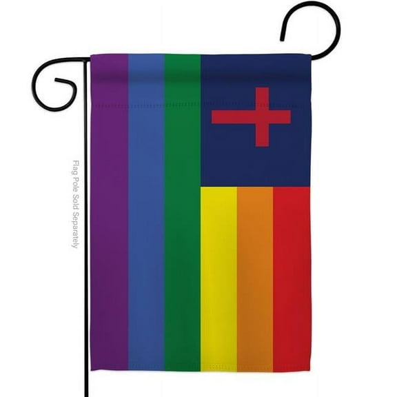 Americana Home & Garden G149667-BO Christian Pride Support 13 x 18.5 in. Double-Sided Decorative Horizontal Garden Flags for House Decoration Banner Yard Gift