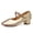 Gold, variant on Women Pumps Traditional Shoes Heel Design Elegant Dancing Shoes Classic Bridal Shoes Buckle Decoration Fashionable Ballerinas For Dance And Formal Events ,Us Size:7