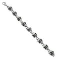 thumbnail image 3 of Men's 12.7mm High-Polished Stainless Steel Chunky Link Chain Bracelet, 10 inches, 3 of 7