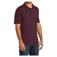 thumbnail image 4 of Mafoose Mens Core Blend Jersey Knit Male Polo Athletic Maroon L, 4 of 6