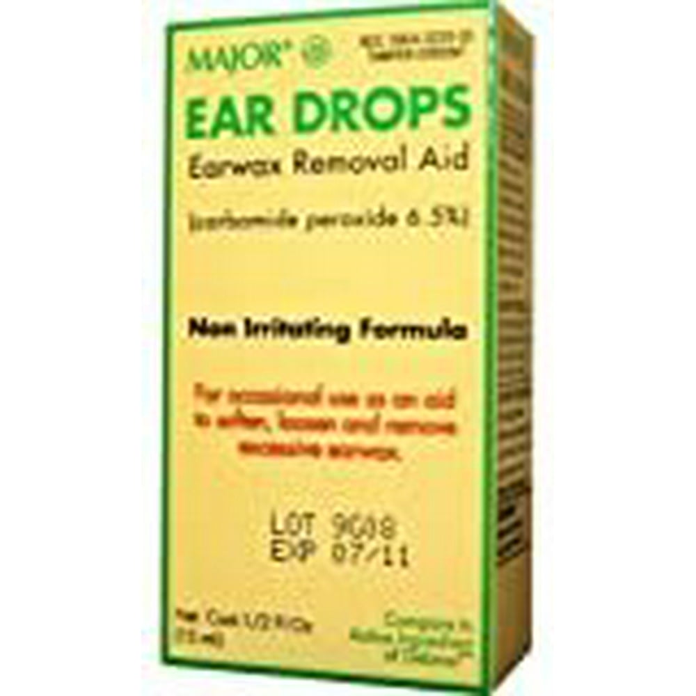 Ear Drops Earwax Removal Aid 0.5 Fl Oz By Major