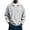 05# White, variant on Qwertyu Men's Waffle Long Sleeve Shirts Stand Collar Casual Sweatshirt Lightweight V Neck Winter Knit Pullover Tops Wine 3XL