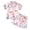 Z01-Pink, variant on Girls' Sleepwear Set Kids Toddler Girl Pajamas Fuzzy Trim Satin Button Down Shirt Top and Shorts 2pcs Pjs Sets Sleepwear Size 12T 13T,(Red 12-13 Years)