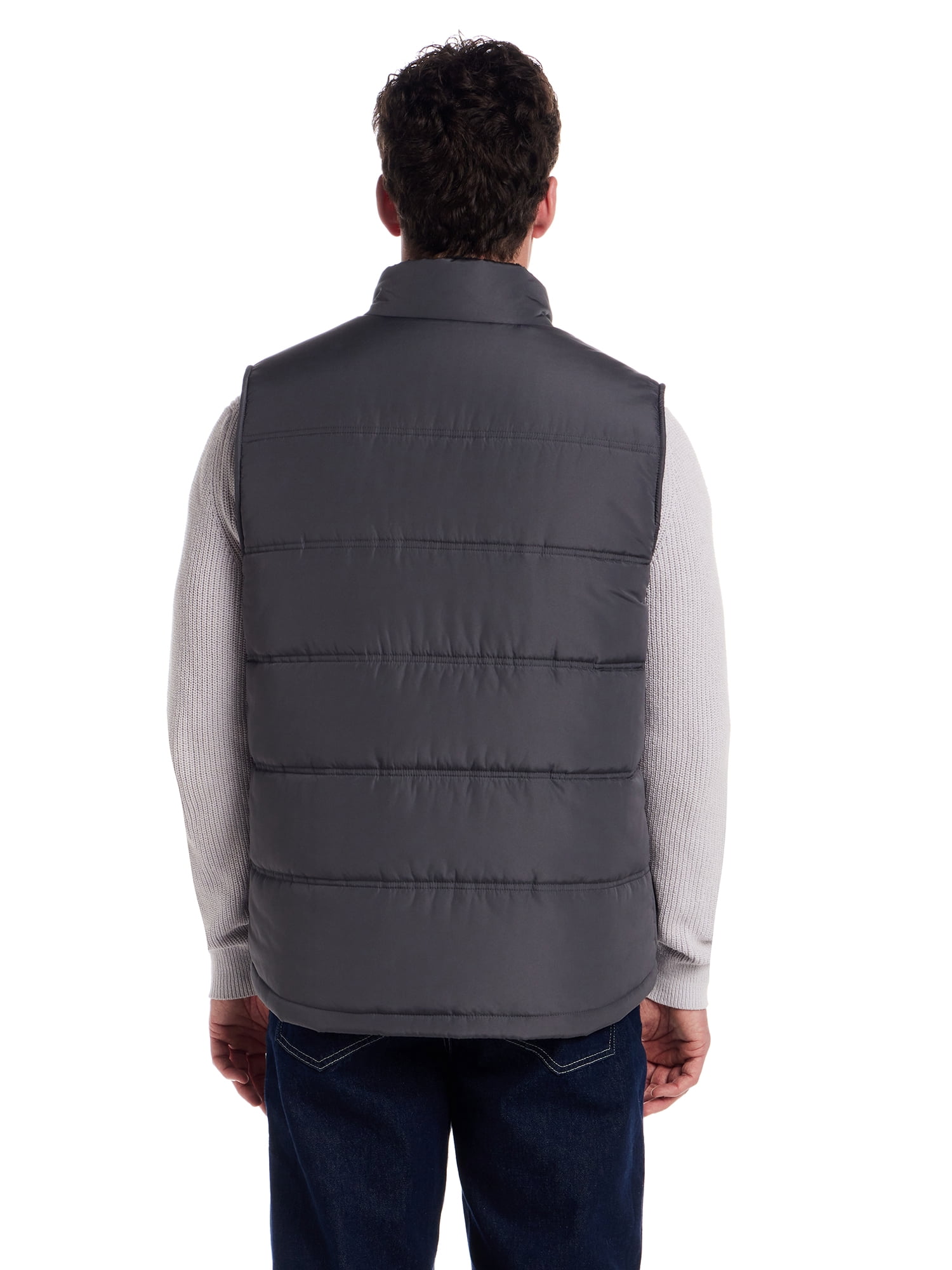Frontier Threads Men's Sherpa Lined Horizontal Quilted Vest