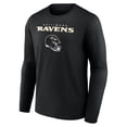 thumbnail image 2 of Men's Mark Andrews Black Baltimore Ravens Team Wordmark Player Name & Number Long Sleeve T-Shirt, 2 of 3