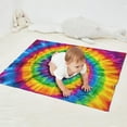 thumbnail image 2 of Rainbow Tie Dye Mandala Pattern Blanket,Comfortable Soft Flannel Throw Blanket,All Season,Warm Lightweight Blankets for Sofa Bed Couch Living Room Chair,30"x40", 2 of 4
