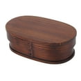 thumbnail image 2 of Vintage Wooden Lunch Containers Box Wood Bento Boxes  & Healthy, Removable Separator,  Polished , Exquisite Design  Portable for Picnic and Working Lunch, 2 of 8