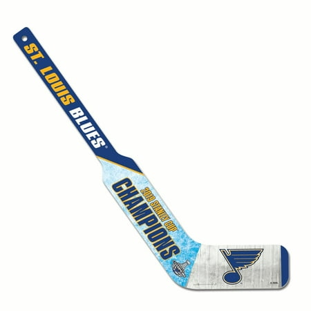 St. Louis Blues 2019 Stanley Cup Champions WinCraft Wooden Goalie Hockey (Best Hockey Sticks 2019)