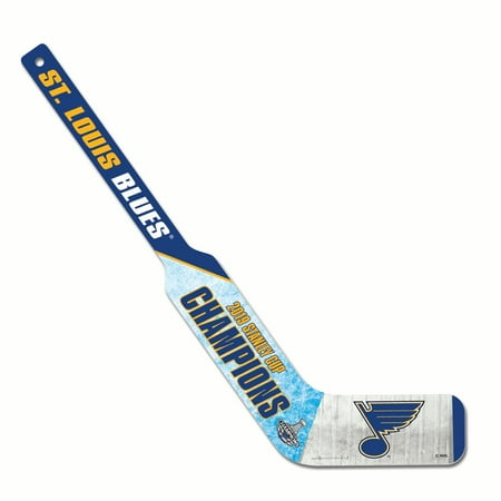 St. Louis Blues 2019 Stanley Cup Champions WinCraft Wooden Goalie Hockey (Best Hockey Stick 2019)