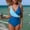 Blue, variant on One Piece Swimsuit Women Beach Bikini Sets Comfortable Swimwear Blue Size L