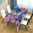 thumbnail image 4 of Yayeee Tablecloths 60" x 120" Rectangle Wrinkle Resistant Party Table Cover, Pink Flowers Pattern, 4 of 8