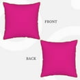 thumbnail image 3 of Kll Darkmagenta Decorative Throw Pillow Covers Velvet Soft For Couch Sofa Bedroom Living Room Outdoor -20"X20", 3 of 8