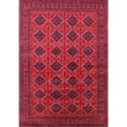 thumbnail image 1 of Ahgly Company Indoor Rectangle Mid-Century Modern Dark Raspberry Purple Oriental Area Rugs, 6' x 9', 1 of 6