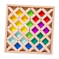 thumbnail image 3 of Juego de bloques de construcción de arcoíris, juego de bloques de construcción para niños, resolución de problemas, habilidades motoras finas, juguete, 3 of 8
