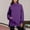 c01Purple, variant on JGGSPWM Mock Neck Sweatshirt Women Mockneck Cozy Tunic Sweatshirt No Hood Long Sleeve Fleece Oversized Pullover Tops Sweater Green L