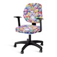 thumbnail image 3 of Chririnla Stretchable Computer Office Chair Cover for Gaming Chair, 2 Piece Office Chair Covers Polyester Fabric Office Chair Slipcover Rabbit Easter Egg Pattern, 3 of 8