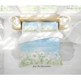 thumbnail image 3 of 3D Acuarela Azul Floral Funda de edredón Set Ropa de cama Set Funda de edredón Fundas de almohada, 3 of 3