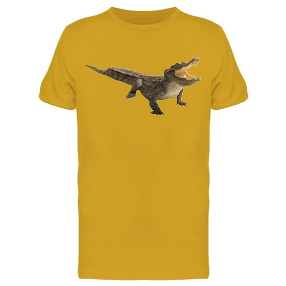 Crocodile At Side T-Shirt Men -Image by Shutterstock, Male XX-Large