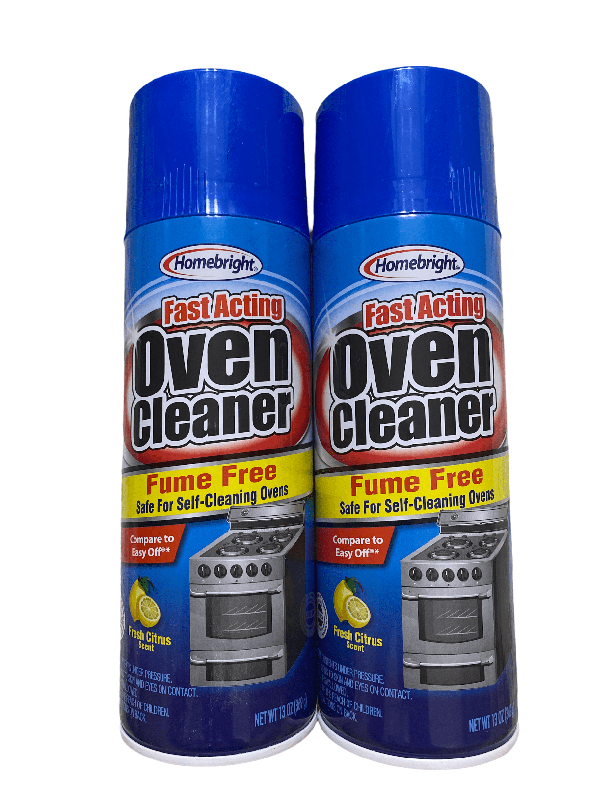 Oven Cleaner heavyduty fume free fast acting with fresh citrus 13 oz pk 2