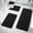 Black-BK, variant on AuroraX Beige Bathroom Rugs Sets 4 Piece with Toilet Cover & U Shaped,Non Slip Backing Quick Drying Memory Foam Machine Washable Shower Rugs for Bathroom Bath Mats for Tub