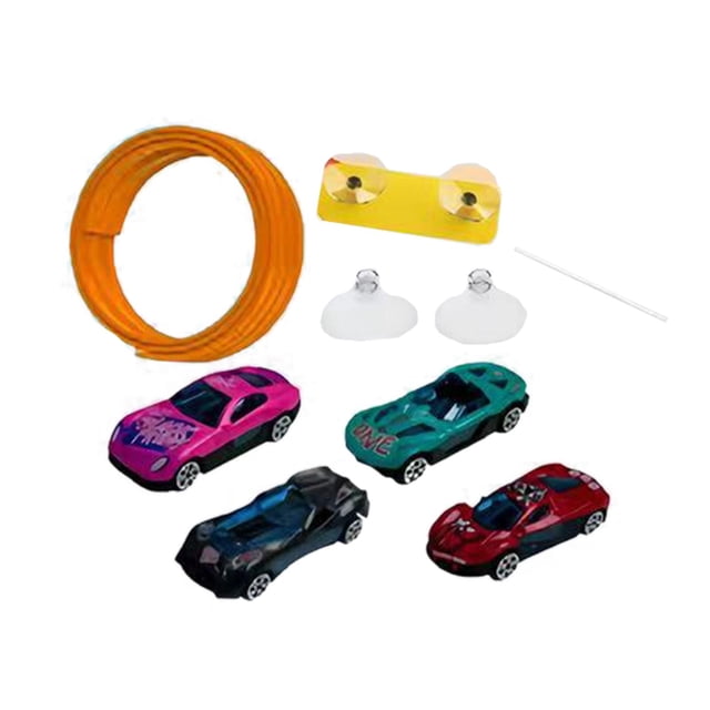 Siruishop Flexible Race Car Ramp Track Strong Suction Cups DIY Fun Versatile Racetrack