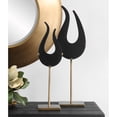 thumbnail image 3 of Uttermost Black Flame Sculptures Set of 2, 3 of 6