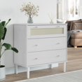 thumbnail image 4 of vidaXL Tiroir Armoire Rangement Fichier Buffet SENJA Aspect Rotin Bois Massif Pin, 4 of 6