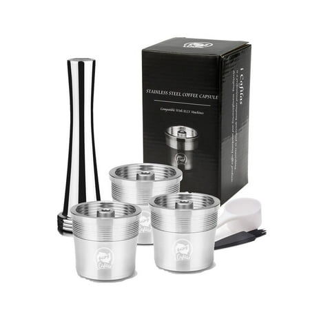 

ICafillas Coffee Filter illy-1 Coffee Capsule Pod Stainless Steel Reusable il.ly Coffee Filter Cup Dozer Tamper
