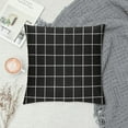 thumbnail image 2 of Wuche Personalized Black and White Check Gingham Grid Pattern Rectangle Decorative Pillowcases Retro Zippered Standard Pillow  One Sided Multiple specifications, 2 of 5