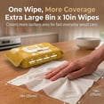 thumbnail image 4 of Air Jungles Wood Cleaner Wipes 70 Count, XL 8in x 10in, Clean Polish Protect Wipe for Wood Furniture, Tables, Cabinets, Remove Dust and Stains, with Vitamin E Gentle for Skin, Lemon Scent, 4 of 6