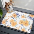 thumbnail image 3 of Entryway Rug 2'x3', Orange Watercolor Floral Small Rug for Kitchen Bathroom Door Mat Indoor Entrance, Spring Flower Abstract Art Non-Slip Area Rugs Floor Mats Carpet Front Door Rugs, 3 of 8