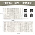 thumbnail image 6 of Boho Kitchen Mat Set of 2,Modern Farmhouse Kitchen Rugs and Mats Non Skid Washable,Moroccan Boho Runner Rugs with Rubber Backing for Kitchen Decor and Accessories (Off-White 17"x47"+17"x30"), 6 of 6