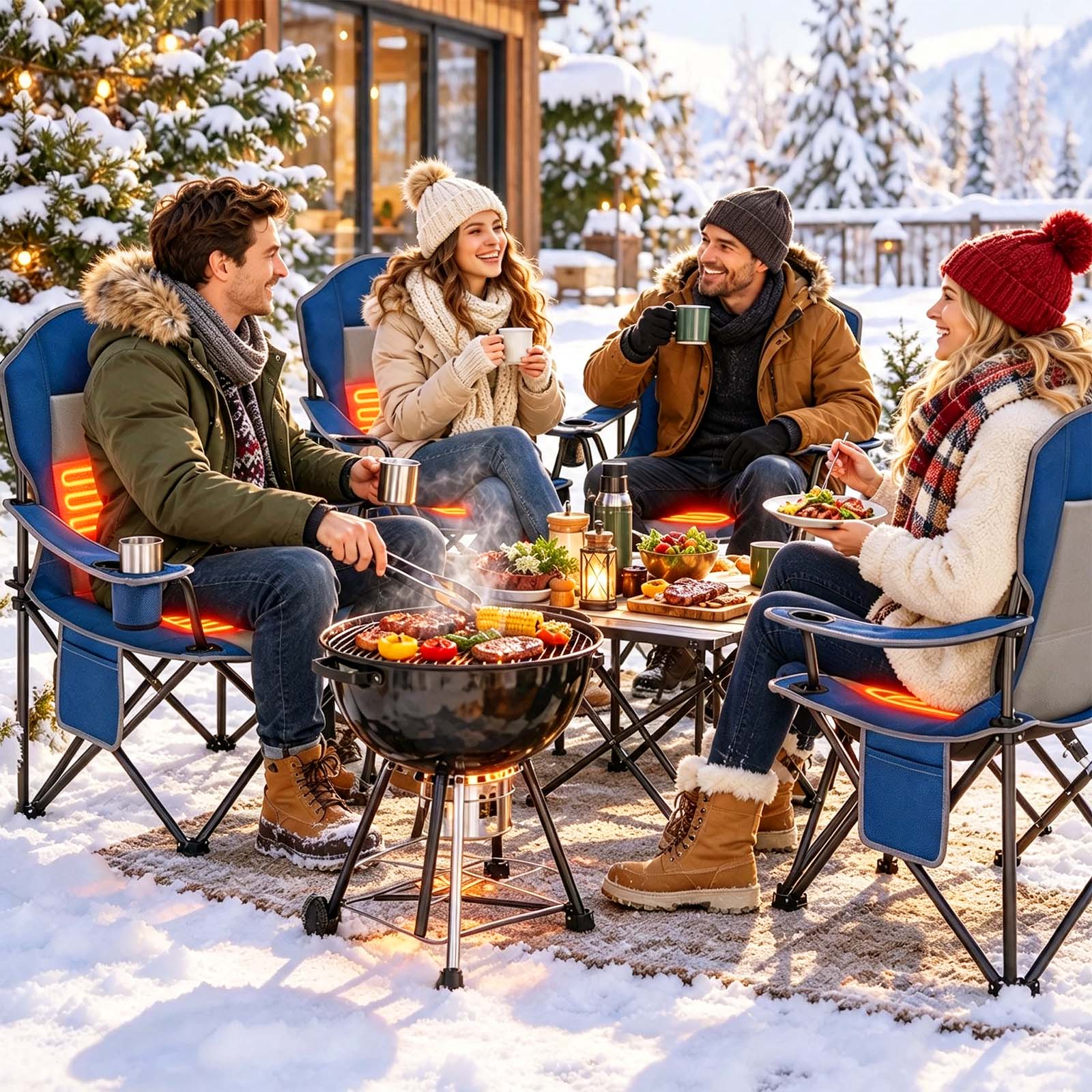 Simenmax Heated Camping Chair with USB Power photo 8