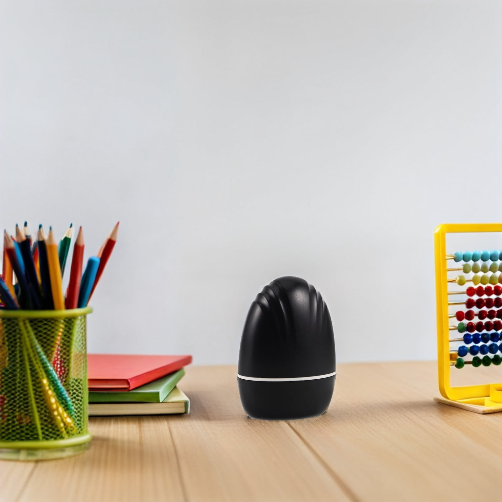 NICERIO Portable Lightweight Self-Inking 2 Line Roller Stamp for Home and Office Use Easy Handwriting Stamp