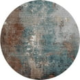thumbnail image 2 of Addison Rugs Mayfield Premium Machine Washable Transitional Abstract Paprika Round Rug, 8' x 8', 2 of 6