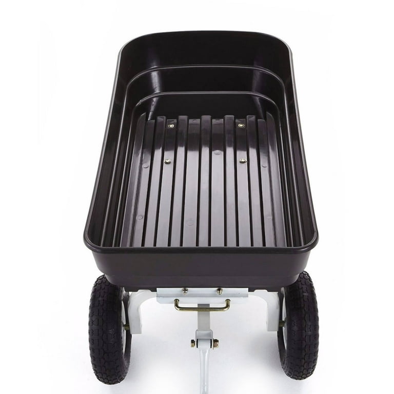 Gorilla Carts Poly Garden Dump Cart with 2-in-1 Convertible