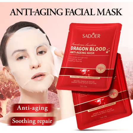 Dragon Blood Extract Face Mask Sheet (3-Pack Set)