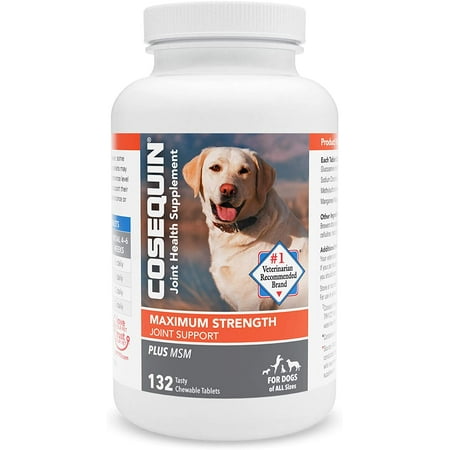 UPC: 0755970405101 | Cosequin Maximum Strength Plus MSM Chewable Tablets 132ct