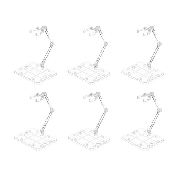 Action Figure Stands 2.9 x 3.7 Inch Single Display Holder Base for Model Display 6 Pcs