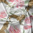 thumbnail image 7 of Ambesonne Jaguar Valance & Curtain, Blossoming Corsage Botany, 55"x30", Pale Brown Pale Pink, 7 of 7