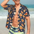 thumbnail image 7 of Susaid Gingerbread Delights Print Hawaiian Shirts for Men Women,Hawaiian Summer Short-Sleeve Casual Relaxed-Fit Button-Down,Small, 7 of 7