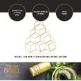 thumbnail image 6 of Thyme & Table 6 Bottle Wine Rack, Gold, 6 of 6